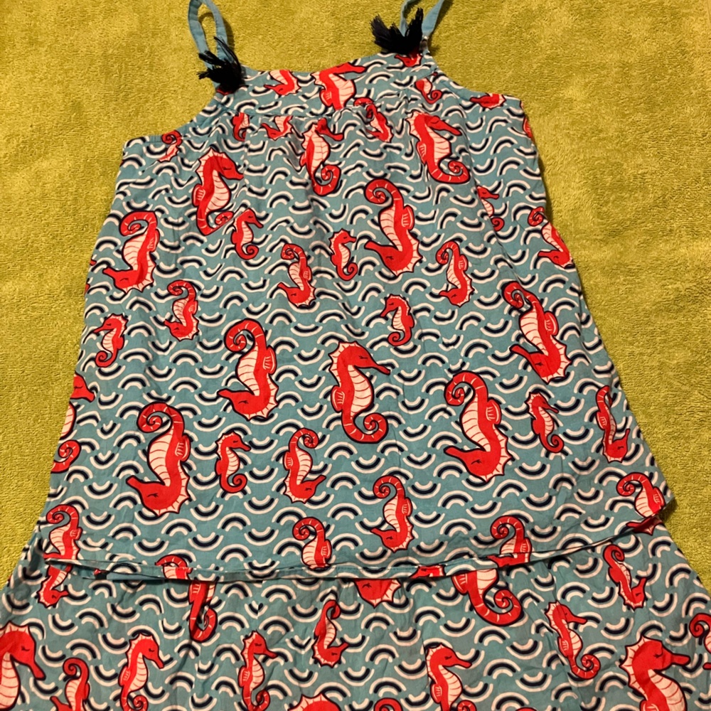 J. Khaki Kids Seahorse Matching Set - Blue and Red